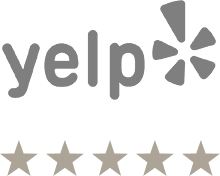 Five gray stars in a horizontal line.